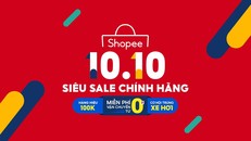 Shopee siêu sale 10.10 - “Gói siêu Voucher thương hiệu giá 1k”, độc quyền trên Shopee Mall