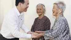 Chủ tịch nước Võ Văn Thưởng chúc Tết tại Đồng Tháp