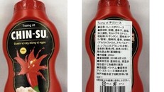 Sản phẩm tương ớt Chinsu bị thu hồi ở Nhật. Ảnh chụp màn hình trang thông tin của Nhật.