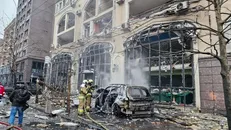 Cảnh đổ nát trong xung đột giữa Nga và Ukraine tại Kiev (Ukraine) ngày 20/12/2024. Ảnh: THX/TTXVN