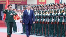 Tổng Bí thư Tô Lâm đến thăm và làm việc với Bộ Tư lệnh Binh chủng Tăng thiết giáp. Ảnh: Thống Nhất/TTXVN