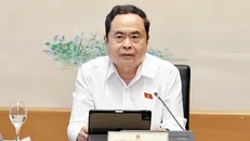 Chủ tịch Quốc hội Trần Thanh Mẫn phát biểu. Ảnh: Doãn Tấn/TTXVN