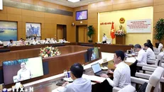 Chủ tịch Quốc hội Trần Thanh Mẫn phát biểu. Ảnh: Doãn Tấn/TTXVN