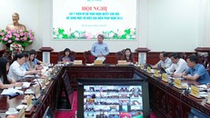 Hội nghị lấy ý kiến về dự thảo Nghị quyết sửa đổi, bổ sung một số điều của Hiến pháp năm 2013 của Bộ Tư pháp. 