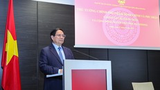 Thủ tướng cho biết trong chuyến thăm lịch sử này tới Estonia, hai bên đã hiểu nhau hơn, chia sẻ các kinh nghiệm xây dựng, bảo vệ và phát triển đất nước. Ảnh: VGP/Nhật Bắc