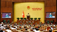 Kỳ họp thứ 9, Quốc hội khóa XV. Ảnh: TTXVN