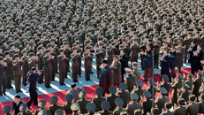 Nhà lãnh đạo Triều Tiên Kim Jong Un thăm Đại học Chính trị Kim Nhật Thành ở Bình Nhưỡng ngày 24/2/2025. Ảnh minh họa