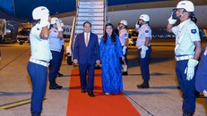 Thủ tướng Phạm Minh Chính và Phu nhân tới Rio de Janeiro, bắt đầu chuyến công tác tại Brazil. Ảnh: VGP/Nhật Bắc