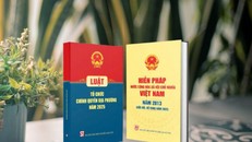 “Hiến pháp nước Cộng hòa Xã hội Chủ nghĩa Việt Nam năm 2013 (sửa đổi, bổ sung năm 2025)” và “Luật Tổ chức chính quyền địa phương năm 2025” - hai cuốn sách cập nhật nhiều nội dung pháp lý quan trọng. Nguồn: Nhà xuất bản Chính trị Quốc gia Sự thật