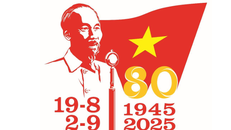 Logo sử dụng trong các hoạt động tuyên truyền Kỷ niệm 80 năm Cách mạng tháng Tám thành công (19/8/1945-19/8/2025) và Quốc khánh nước Cộng hòa xã hội chủ nghĩa Việt Nam (2/9/1945-2/9/2025)