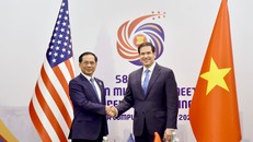 Phó Thủ tướng, Bộ trưởng Ngoại giao Bùi Thanh Sơn và Ngoại trưởng Hoa Kỳ Marco Rubio