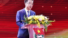 Bí thư Ban Chấp hành Trung ương Đoàn, Chủ tịch Hội Liên hiệp Thanh niên Việt Nam Nguyễn Tường Lâm phát biểu.