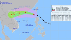 Hướng di chuyển của bão số 3 lúc 13 giờ, ngày 19/7