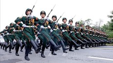 Các chiến sĩ đã hăng say luyện tập với cường độ cao suốt 4 tháng qua, hướng đến mục tiêu "đúng, đều, mạnh, đẹp và thống nhất".