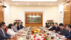 Quang cảnh buổi tiếp.