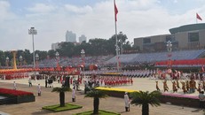 Quang cảnh lễ kỷ niệm, diễu binh, diễu hành sáng 2/9 tại quảng trường Ba Đình.