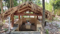 Hạng mục bên trong di tích Địa điểm Trạm phẫu thuật tiền phương.