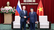 Đại tướng Lương Tam Quang, Bộ trưởng Bộ Công an tiếp Trợ lý Tổng thống, Chủ tịch Hội đồng Biển Liên bang Nga Nikolai Patrushev.