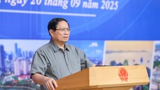 Đồng chí Phạm Minh Chính, Ủy viên Bộ Chính trị, Thủ tướng Chính phủ, Chủ tịch Hội đồng điều phối vùng Đồng bằng sông Hồng, chủ trì Hội nghị lần thứ 6 của Hội đồng. Ảnh: VGP/Nhật Bắc