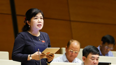 Đại biểu Quốc hội tỉnh Quảng Ninh Nguyễn Thị Thu Hà phát biểu