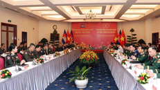 Quang cảnh Đối thoại Chính sách Quốc phòng Việt Nam- Campuchia lần thứ 8.