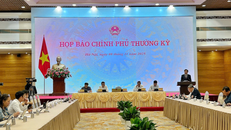Toàn cảnh họp báo Chính phủ thường kỳ tháng 10.