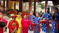 Lễ hội đình Vòng. Ảnh: Sở Văn hóa và Thể thao Hà Nội.