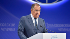 Ngoại trưởng Nga Sergey Lavrov phát biểu tại thủ đô Moskva.