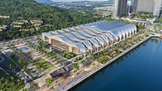 Trung tâm Hội nghị và Triển lãm APEC Phú Quốc (ảnh trên) sở hữu thiết kế ấn tượng lấy cảm hứng từ những con sóng Phú Quốc.