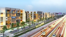 Khu nhà phố thương mại SOHO mặt tiền Đỗ Xuân Hợp, tại The Global City thu hút đa dạng loại hình kinh doanh.