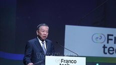 Tổng Bí thư, Chủ tịch nước Tô Lâm phát biểu tại Diễn đàn doanh nghiệp Pháp ngữ về đổi mới, sáng tạo.