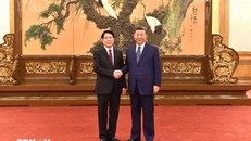 Tổng Bí thư, Chủ tịch nước Trung Quốc Tập Cận Bình tiếp đồng chí Lương Cường cùng đoàn công tác Đảng Cộng sản Việt Nam. Ảnh: Thành Dương/TTXVN