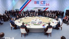 Toàn cảnh Hội nghị Cấp cao Nhóm BRICS ở Kazan, Nga, ngày 23/10/2024. Ảnh: ANI/TTXVN