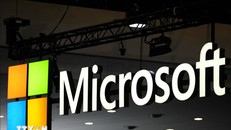 Logo Microsoft. Ảnh: AFP/TTXVN