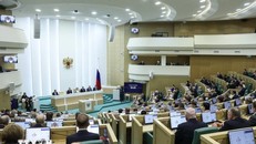 Một phiên họp toàn thể Hội đồng liên bang Nga (tức Thượng viện) ở Moskva. Ảnh: AFP/TTXVN