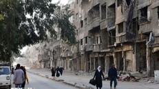 Người dân tại Damascus, Syria. Ảnh: THX/TTXVN