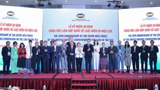 Các đại biểu tham dự khai mạc Lễ kỷ niệm 30 năm Công ước Liên hợp quốc về Luật biển có hiệu lực. Ảnh: Thế giới và Việt Nam