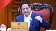 Thủ tướng Phạm Minh Chính chủ trì Phiên họp lần thứ hai về sắp xếp, tinh gọn bộ máy của Chính phủ. Ảnh: Dương Giang/TTXVN