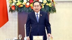 Chủ tịch Quốc hội Trần Thanh Mẫn phát biểu. Ảnh: Doãn Tấn/TTXVN