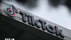 Biểu tượng của TikTok. Ảnh: AFP/TTXVN