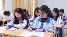 Giờ học ôn tập của học sinh lớp 12 chuyên Văn, trường THPT chuyên Lê Quý Đôn. Ảnh tư liệu: Quý Trung/TTXVN