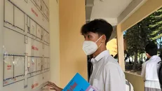 Thí sinh dự thi đánh giá năng lực. Ảnh: TTXVN