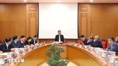 Ban chỉ đạo Chuyển đổi số các cơ quan Đảng họp phiên thứ hai. Ảnh: Phương Hoa/TTXVN