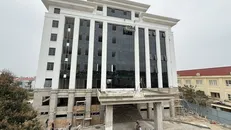 Dự án đầu tư xây dựng trụ sở làm việc Cơ quan Hội đồng Nhân dân-Ủy ban Nhân dân huyện Hoằng Hóa, Thanh Hóa. Ảnh: Việt Hoàng/TTXVN