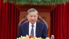 Tổng Bí thư Tô Lâm điện đàm với Chủ tịch Hội đồng châu Âu Antonio Costa. Ảnh: Thống Nhất/TTXVN