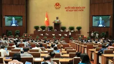 Phó Chủ tịch Quốc hội Nguyễn Đức Hải điều hành phiên họp. Ảnh: An Đăng