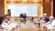 Quang cảnh Hội nghị Lấy ý kiến vào Dự thảo Nghị quyết sửa đổi, bổ sung một số điều của Hiến pháp năm 2013 chiều nay 14/5. Ảnh: Hoài Nam