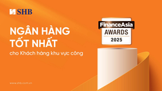 FinanceAsia: SHB là “Ngân hàng Tốt nhất cho Khách hàng Khu vực công” năm 2025 tại Việt Nam
