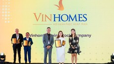 Công ty Cổ phần Vinhomes lần thứ 10 nhận giải thưởng Hubexo Asia Awards 2025.