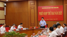 Chủ tịch nước Lương Cường, Trưởng Ban Chỉ đạo Cải cách Tư pháp Trung ương phát biểu kết luận. (Ảnh: Lâm Khánh/TTXVN)